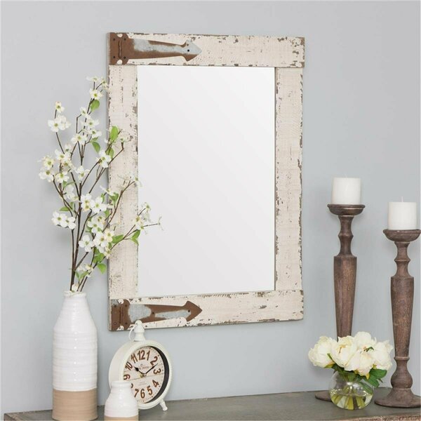 Deluxdesigns Serenad Farmhouse Wall Mirror, White DE2522569